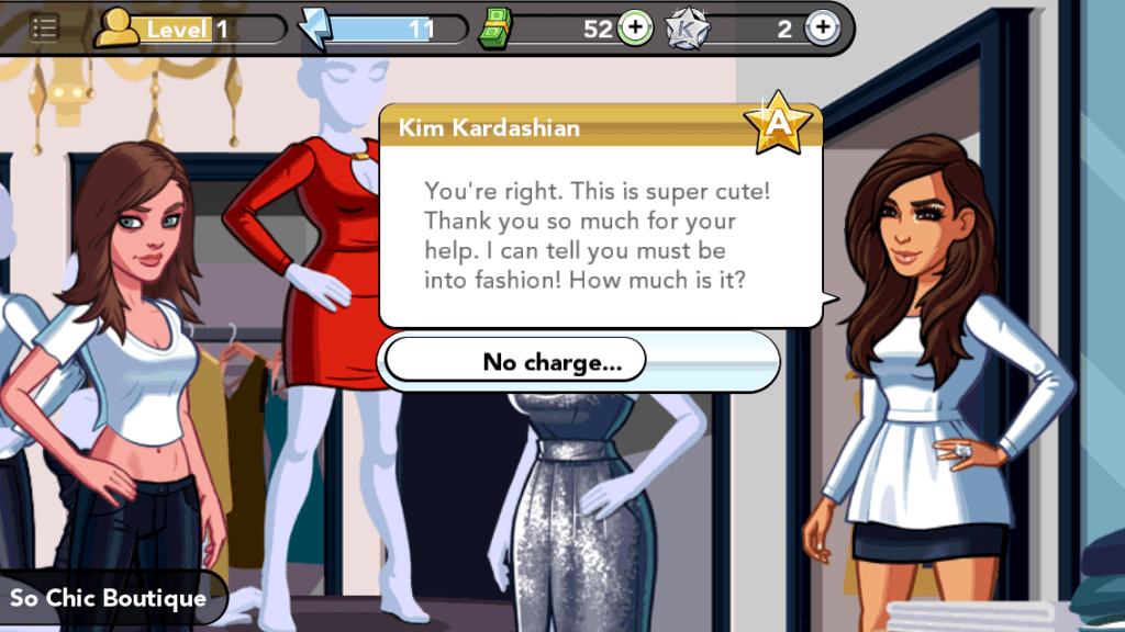 My avatar shoplifting for Kim Kardashian's avatar