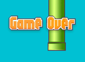 Game Over screen in Flappy Bird