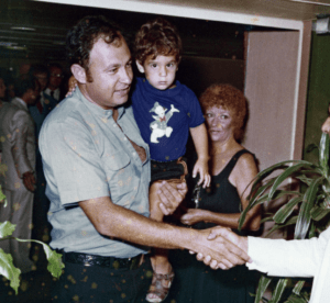 Nir Eyal, bestselling author child portrait with father