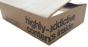 Box with highly addictive contents
