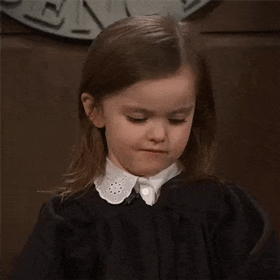 girls with judging you look on her face