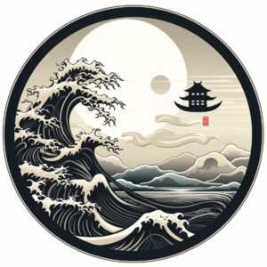Crashing waves threaten zen hous