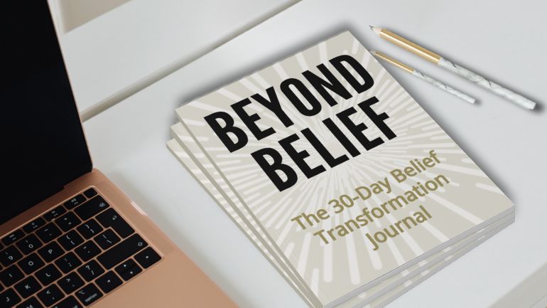 30-Day Belief Transformation Journal on desktop